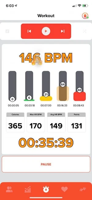 HRM Fit Club Screenshot 2
