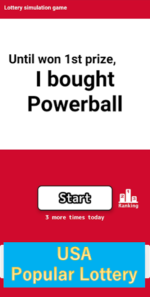 Until won 1st prize, I bought Powerball[Simulator] Screenshot 0