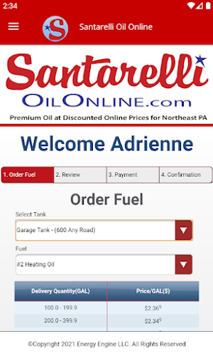 Santarelli Oil Online Screenshot 1