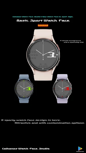Basic Sport Watch Face CWF011 Screenshot 0