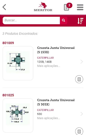 Meritor - Catálogo Screenshot 2