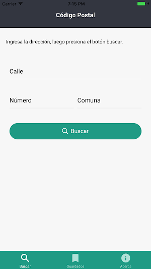 Código Postal Screenshot 0