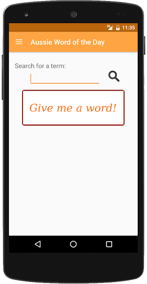 Aussie Word of the Day Screenshot 0