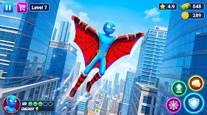 Nexplay Stickman Rope Hero 3D Screenshot 2