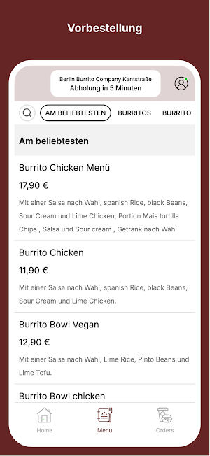 Berlin Burrito Company Screenshot 1