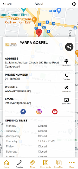 Yarra Gospel Screenshot 2