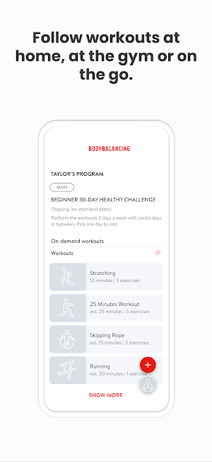 Bodybalancing Screenshot 2