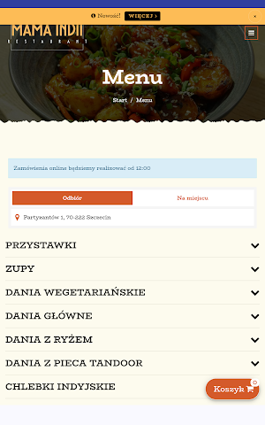Mama Indii Szczecin Screenshot 2