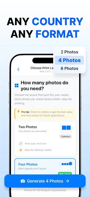 2X2 Passport Photo & ID Maker Screenshot 3