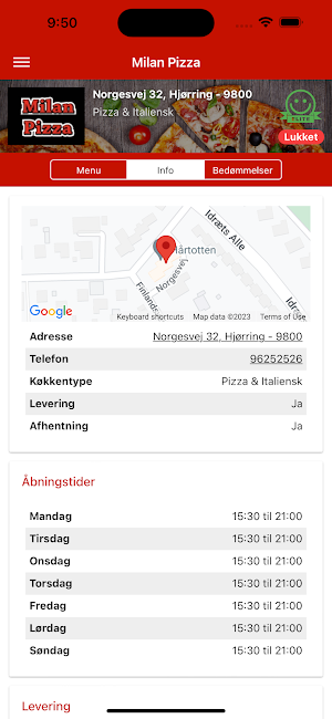 Milan Pizza Screenshot 1