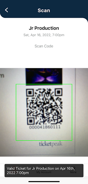 TicketPeak Check-in Screenshot 3