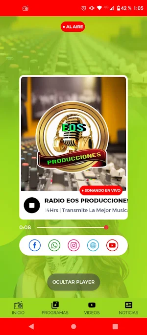 Radio Eos Producciones Screenshot 2