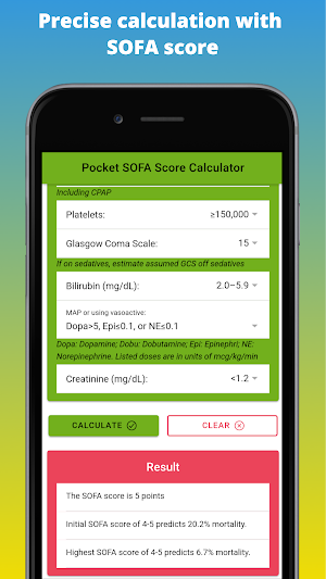 SOFA Score Calculator - Sepsis Assessment Tool Screenshot 1