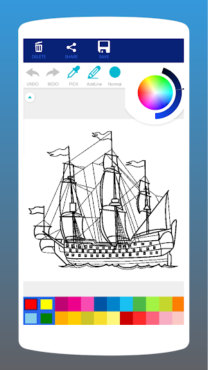 Ships Coloring Book Screenshot 0