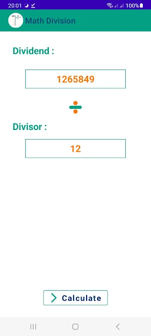 Math Long Division Screenshot 1