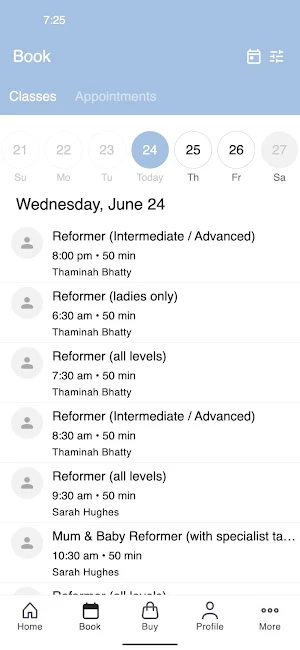 Rise Pilates Studio Screenshot 1