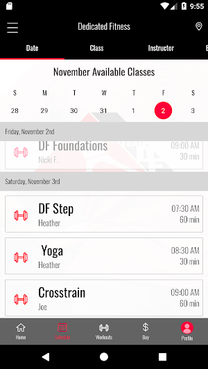 Dedicated Fitness Screenshot 1