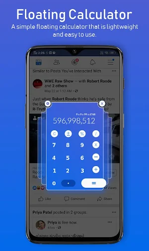 Floating calculator - Popup calculator Screenshot 0