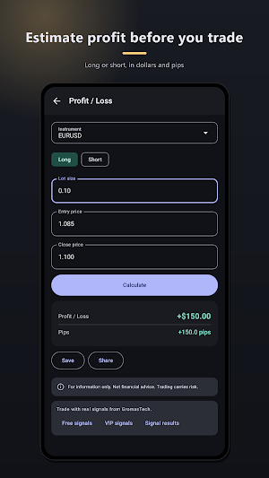 Lot Size Calculator GT Screenshot 2