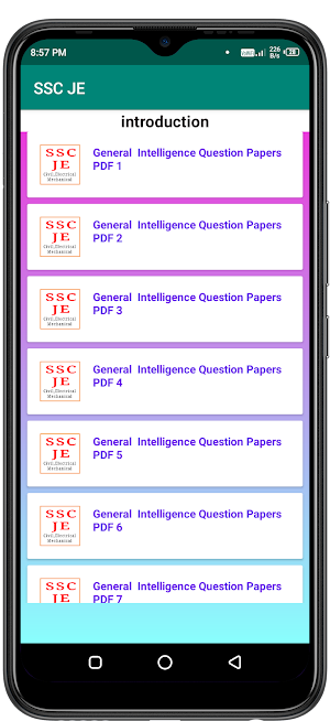 SSC JE Civil Mechanical Papers Screenshot 1
