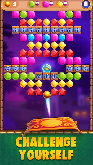 Gems Ball Crush: New Puzzle Arkanoid Screenshot 1