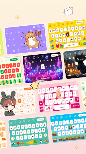 Aa+ Font Keyboard: Theme, Font Screenshot 2