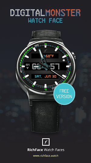 Digital Monster Watch Face Screenshot 0