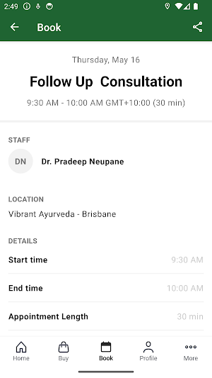 Vibrant Ayurveda Screenshot 2