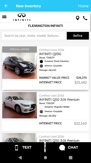 Flemington INFINITI Screenshot 2
