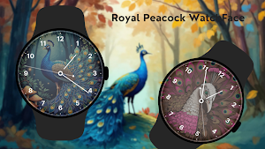 Royal Peacock Watch Face Screenshot 1