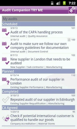 IFS Audit Companion 9 Screenshot 0