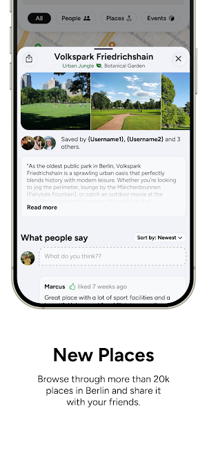 fomo: real-time social map Screenshot 3