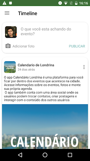 Calendário de Eventos Londrina Screenshot 2