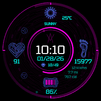 Cyberpunk Inspired Watch Face