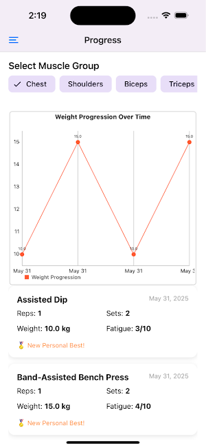 TrackWorkouts Screenshot 3