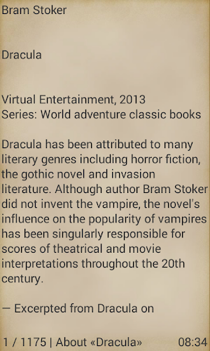 Dracula by Bram Stoker Screenshot 1
