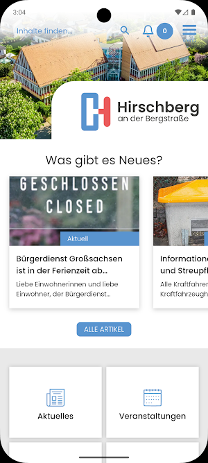 Bürger-App Hirschberg a. d. B. Screenshot 0