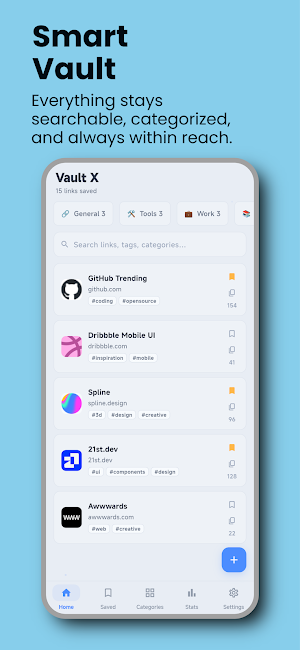 Vault X - Smart Link Organizer Screenshot 0