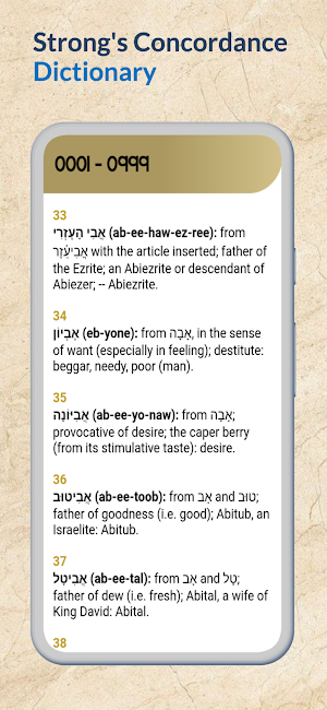Strongs Concordance Dictionary Screenshot 0