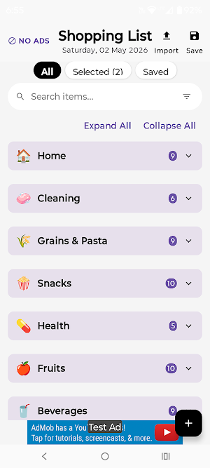 Grocivo - Grocery List Manager Screenshot 0