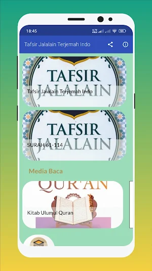 Tafsir Jalalain Terjemah Indo Screenshot 0