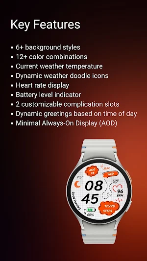 Doodle 2 Digital Watch Face Screenshot 3