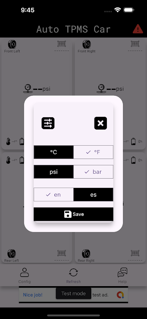 Auto TPMS Car Screenshot 3