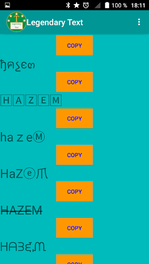 Legendary Text Screenshot 3