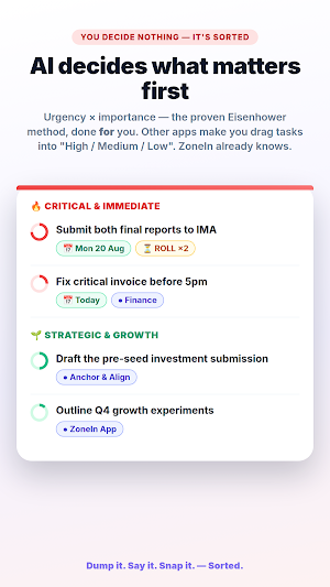 ZoneIn AI: To-Do List Planner Screenshot 1