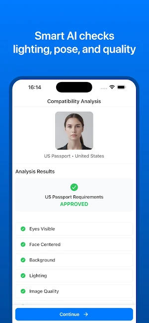 PhotoID: Passport & Visa Photo Screenshot 1
