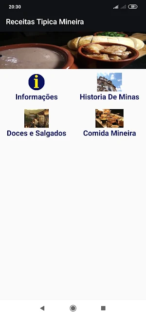 Receitas Típica Mineira Screenshot 1