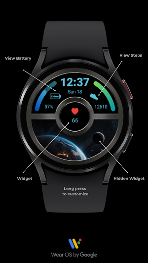 Space Window watch face Screenshot 1