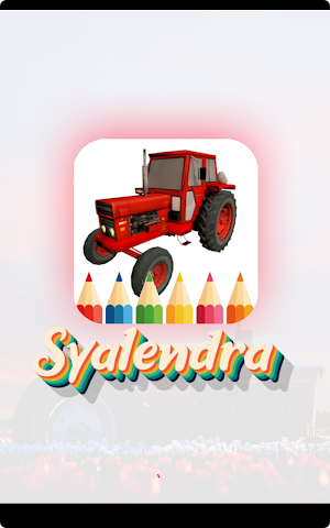 tractor coloring glitter Screenshot 2