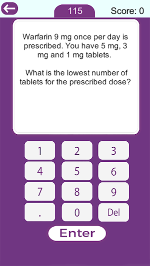 Drug Calculations Game Screenshot 2